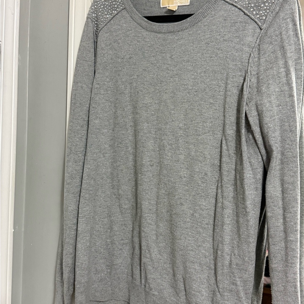 Michael Kors Heather Gray Knit Sweater